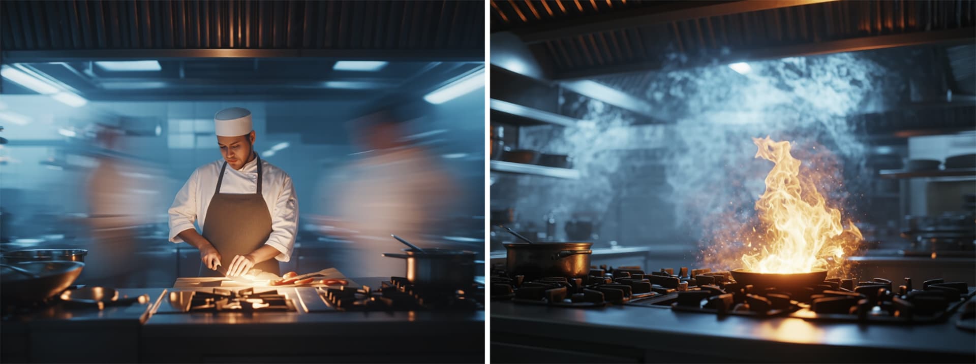 Chef preparing food
